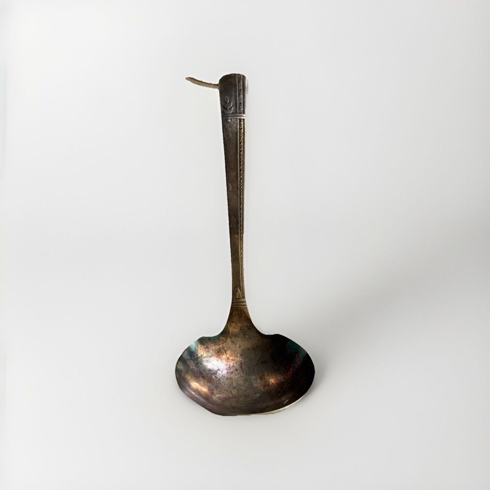 Oneida Prestige Grenoble 1938 Silverplate Art Deco 1- Gravy Ladle 7  1/8"